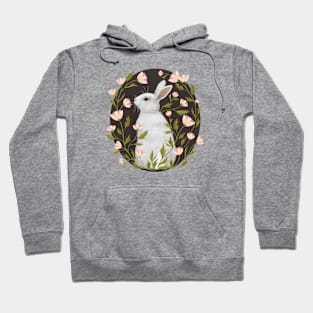 White Rabbit Floral Hoodie